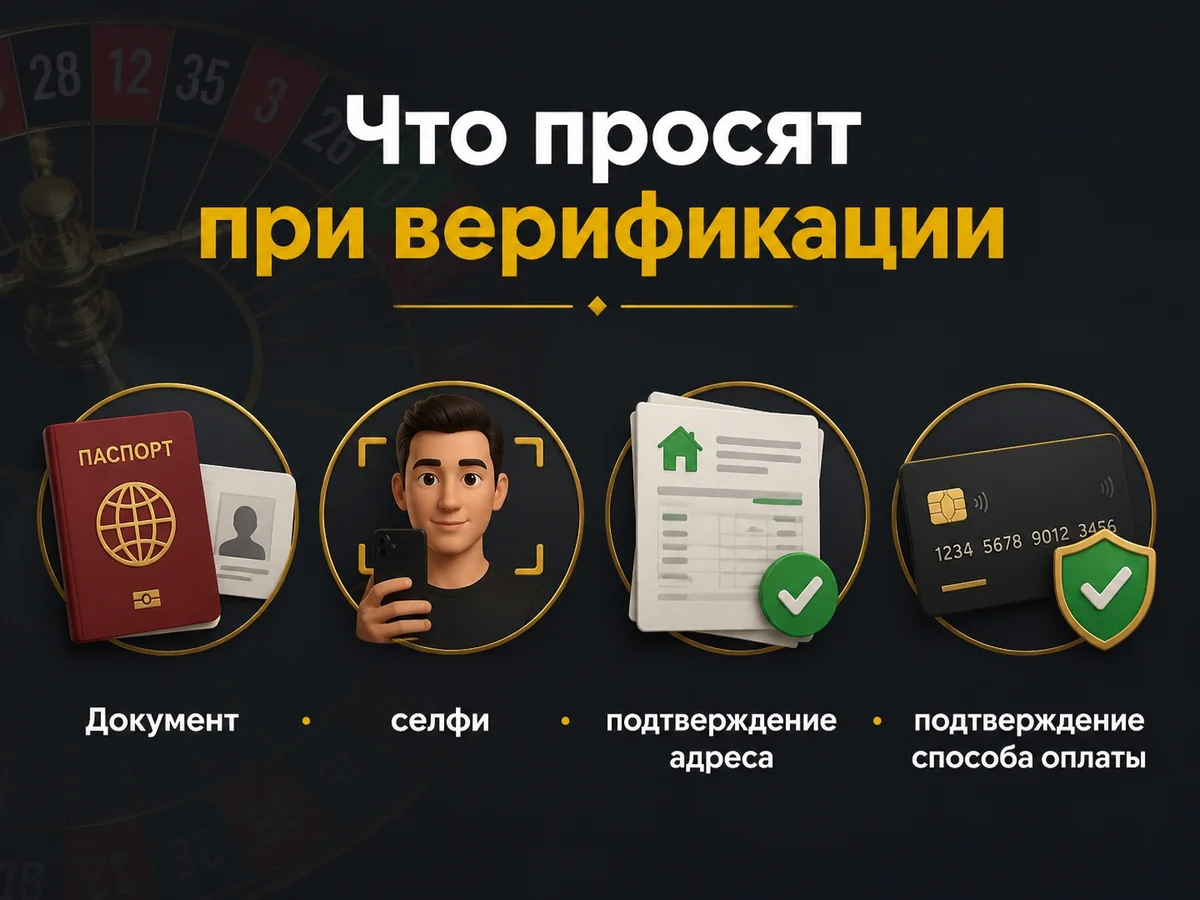 Документ, селфи, подтверждение адреса, подтверждение способа оплаты — что просят при верификации