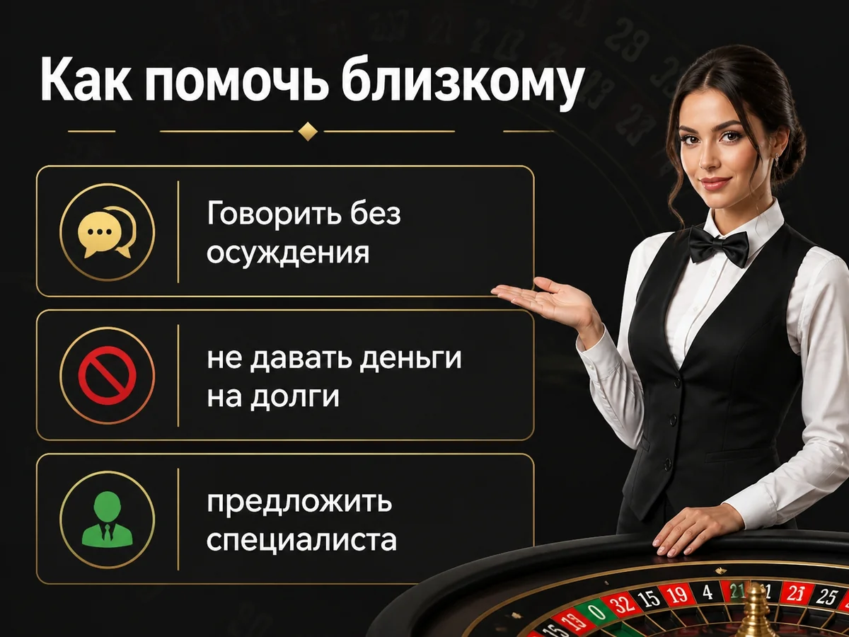 Говорить без осуждения, не давать деньги на долги, предложить специалиста — как помочь близкому